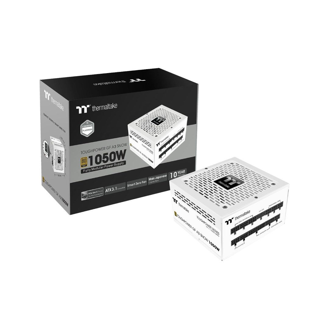 Thermaltake Toughpower GF A3 1050W Snow Edition 80+ Gold ATX 3.0 / PCIe 5.0 Fully Modular PSU (PS-TPD-1050FNFAGx-N)