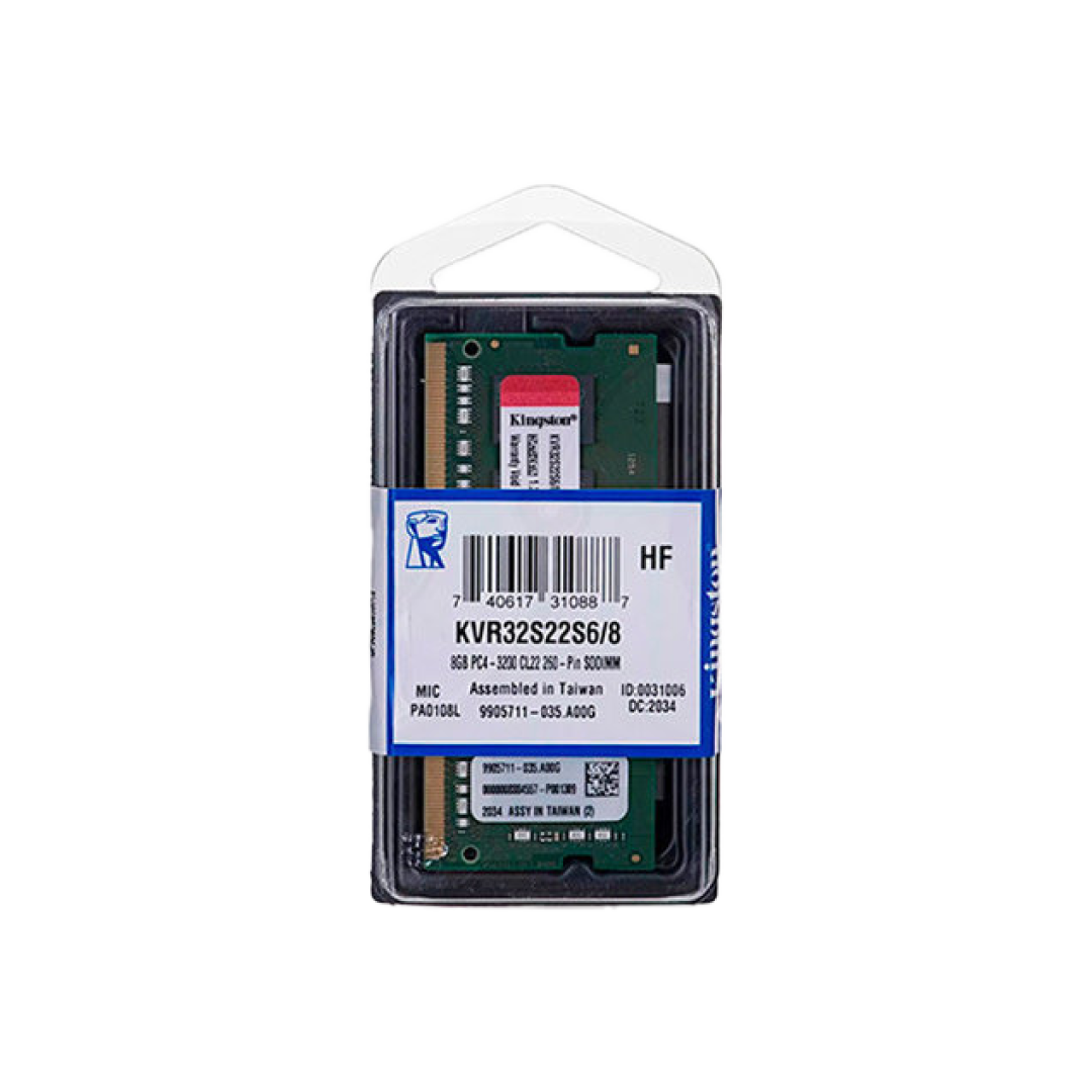 Kingston ValueRAM 8GB DDR4 3200MHz Laptop RAM
