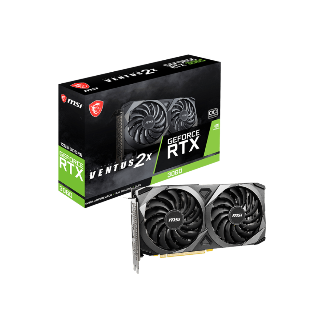 MSI GeForce RTX 3060 12GB VENTUS 2X OC – GDDR6 Gaming Graphics Card
