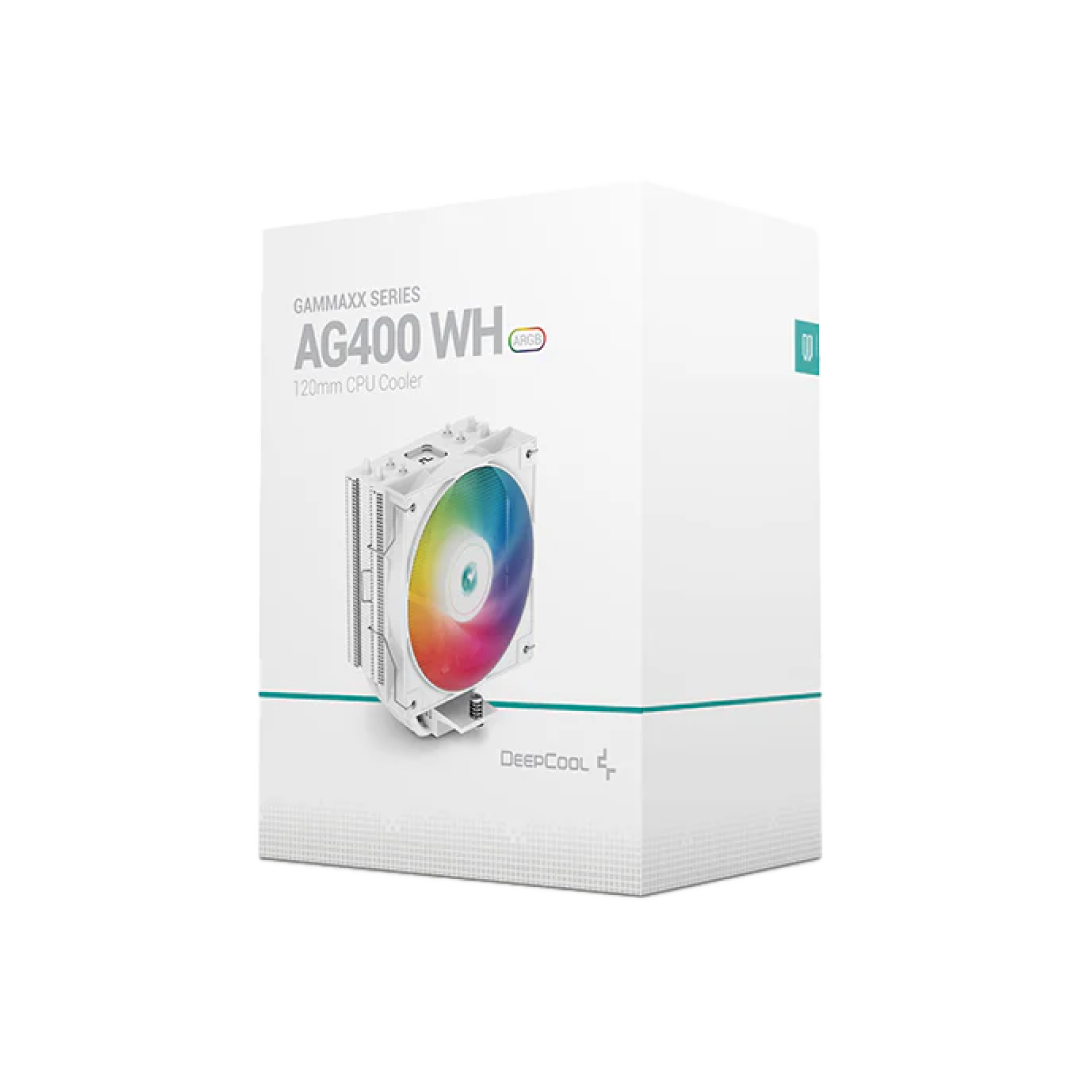 Deepcool AG400 White Air CPU Cooler – Single Tower