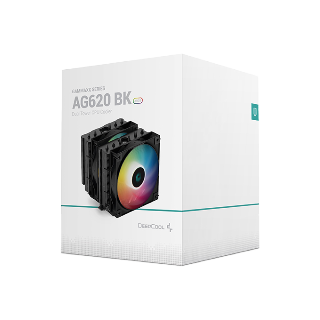 Deepcool AG620 Black Dual‑Tower Air CPU Cooler