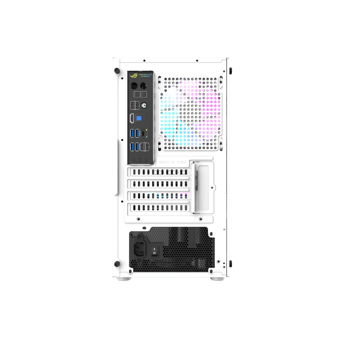 DarkFlash AL390 White Micro‑ATX Gaming PC Case 4
