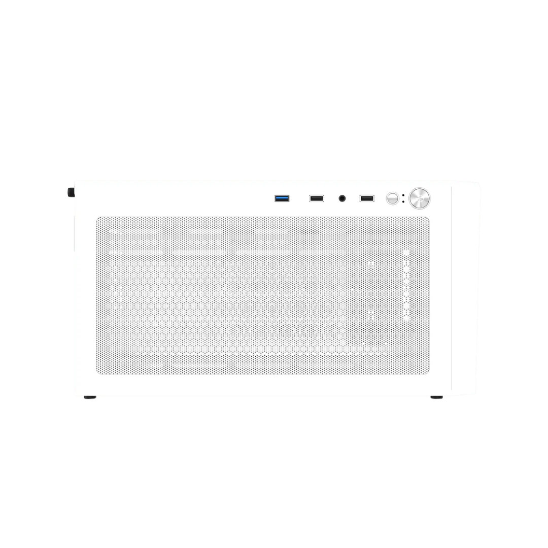 DarkFlash AL390 White Micro‑ATX Gaming PC Case 1