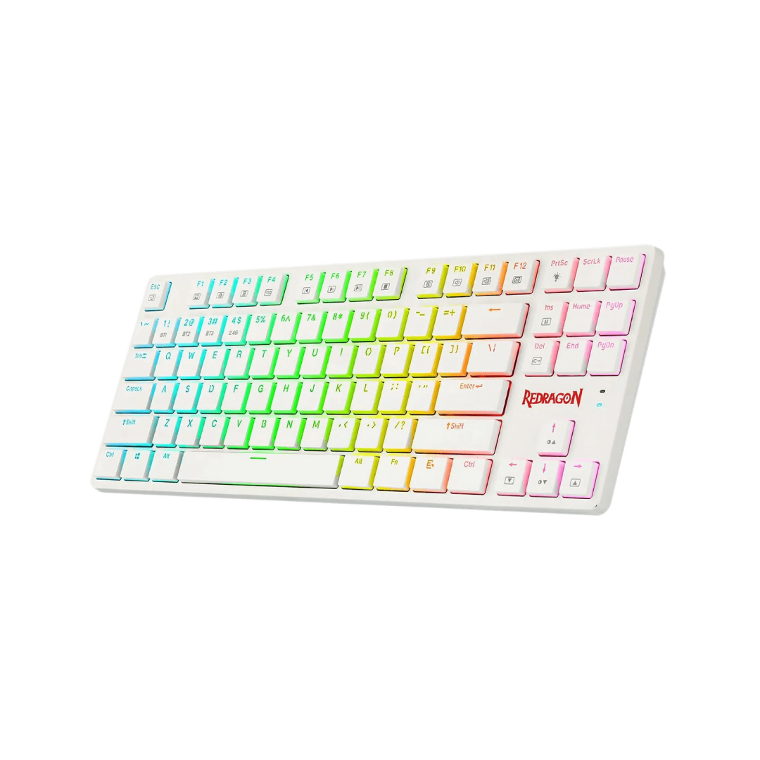 Redragon Anubis K539W-RGB 80% Low Profile Mechanical Keyboard – White 1