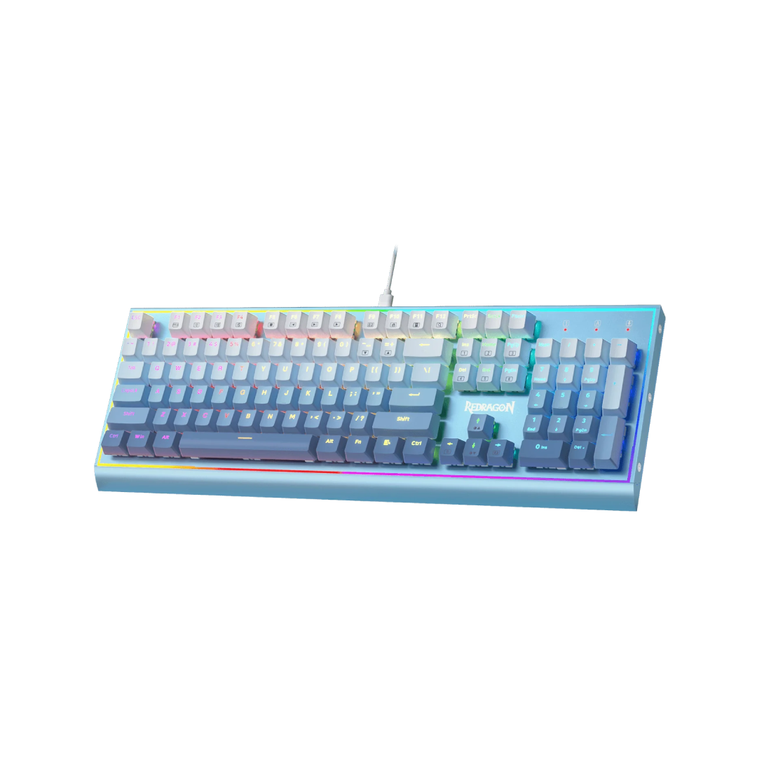 Redragon Blue Siren K654 RGB 104-Key Mechanical Gaming Keyboard – Blue Gradient Edition 1