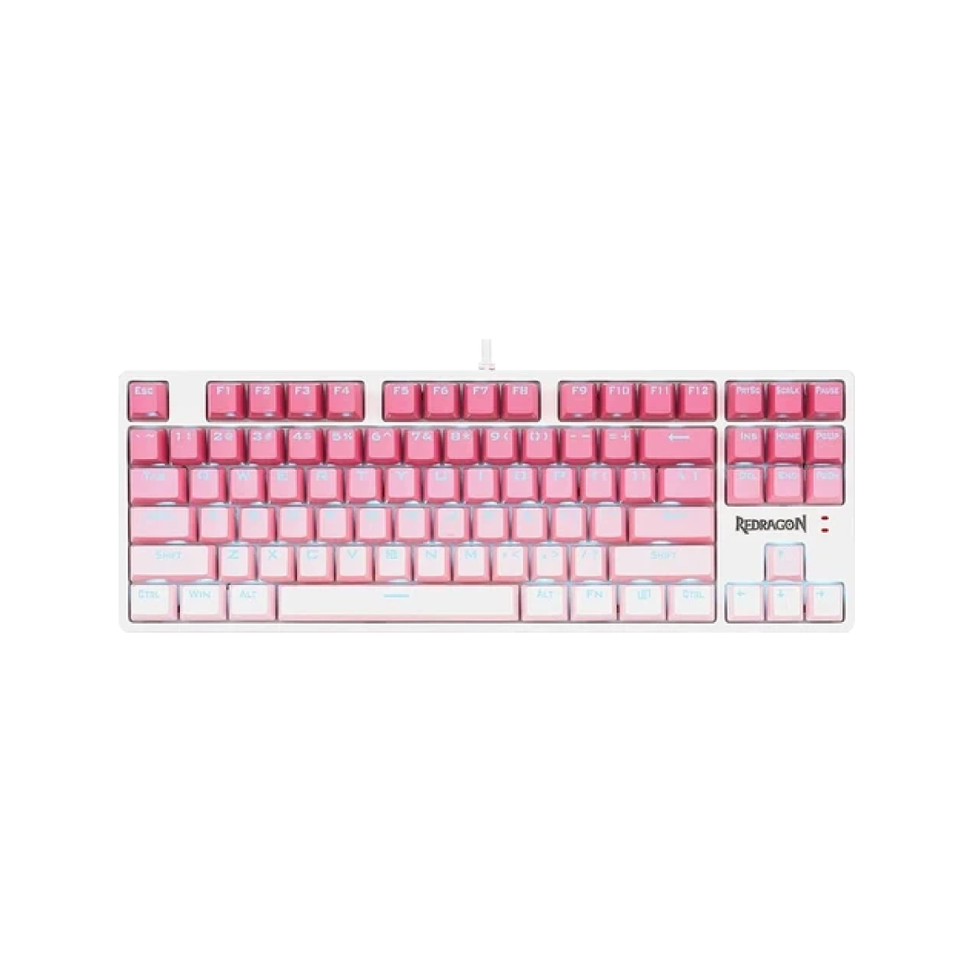 Redragon Cass K645W-GP-RGB 87-Key Mechanical Gaming Keyboard – Pink Edition 1