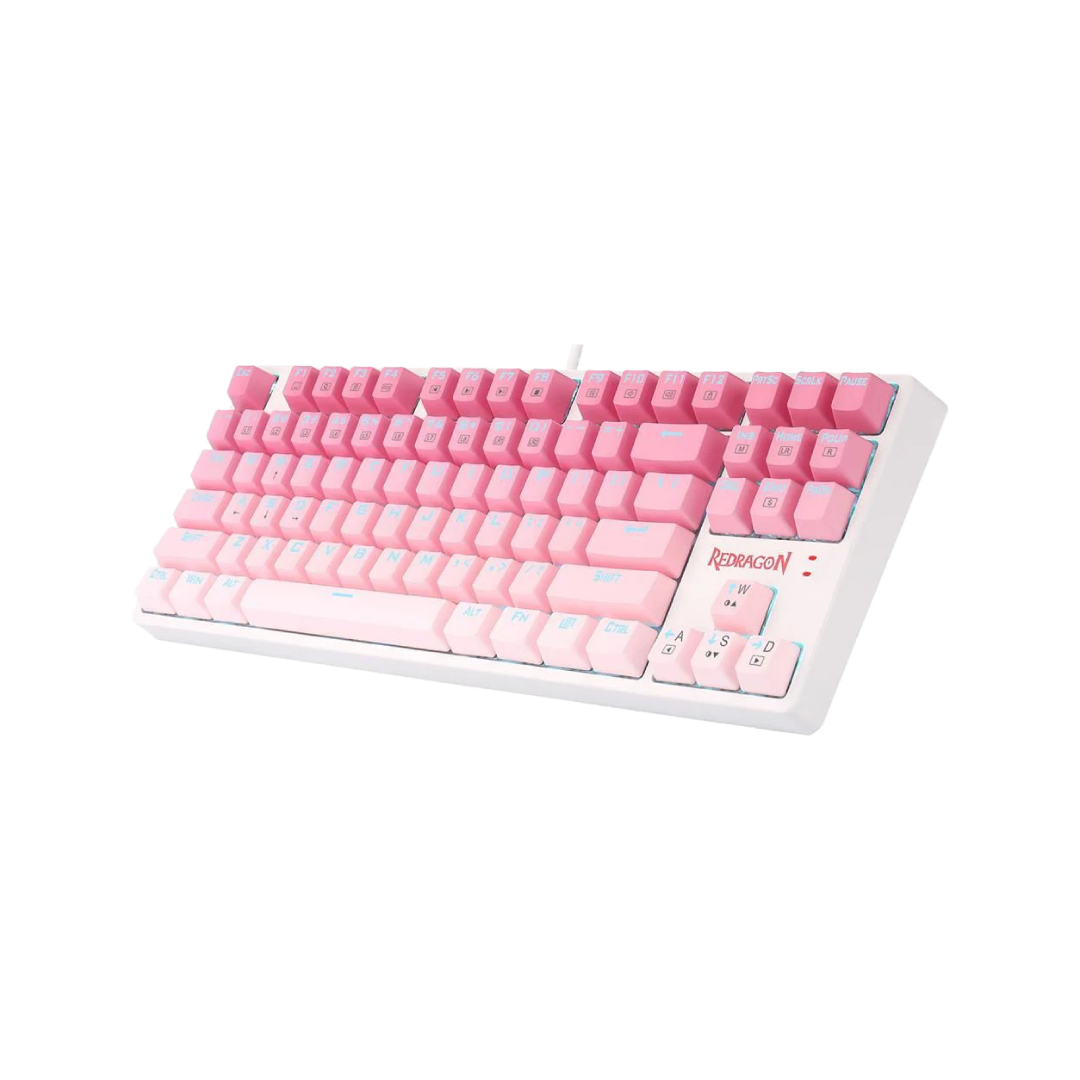 Redragon Cass K645W-GP-RGB 87-Key Mechanical Gaming Keyboard – Pink Edition 1