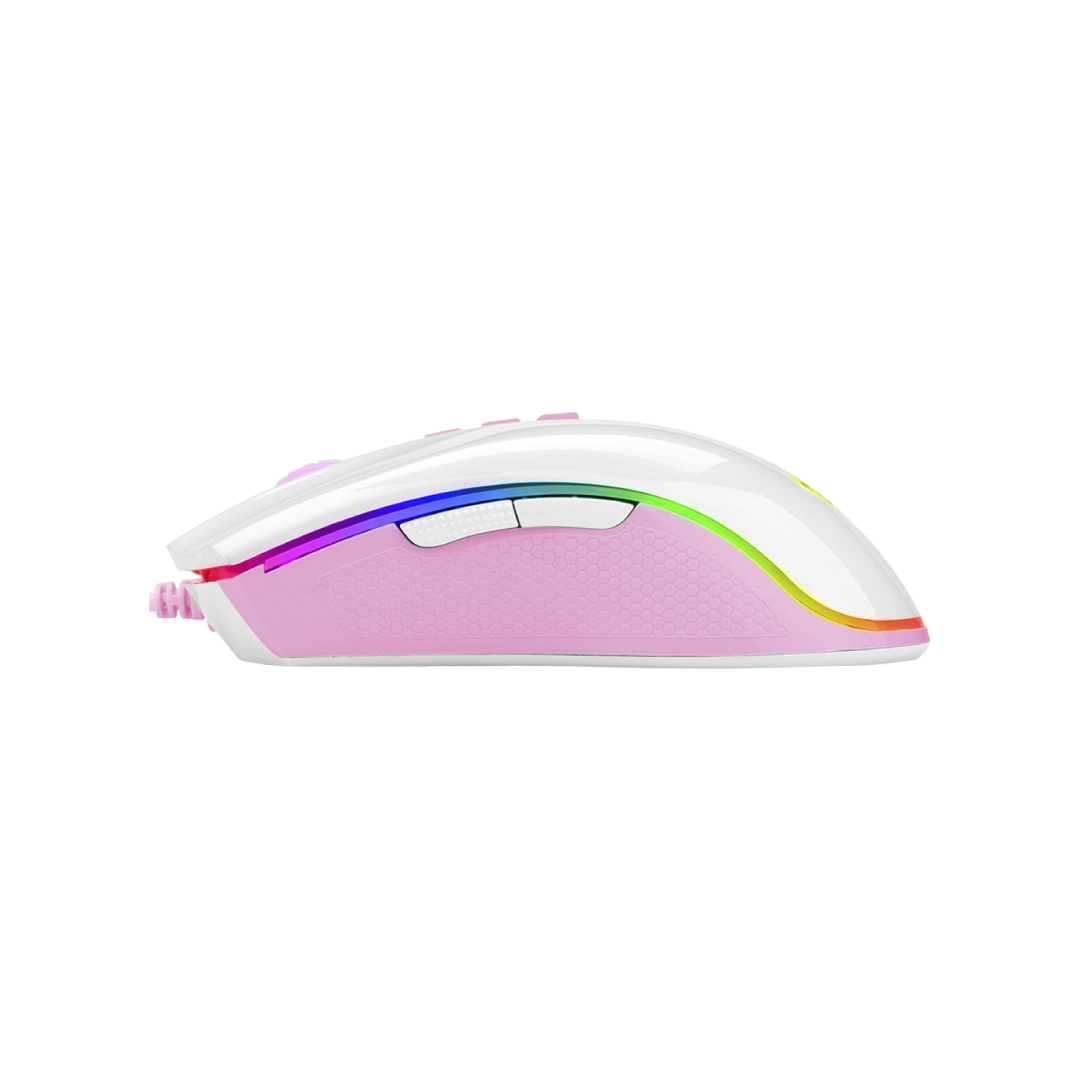 Redragon Cobra M711WP RGB Gaming Mouse – White/Pink (Lollipop Edition) 1