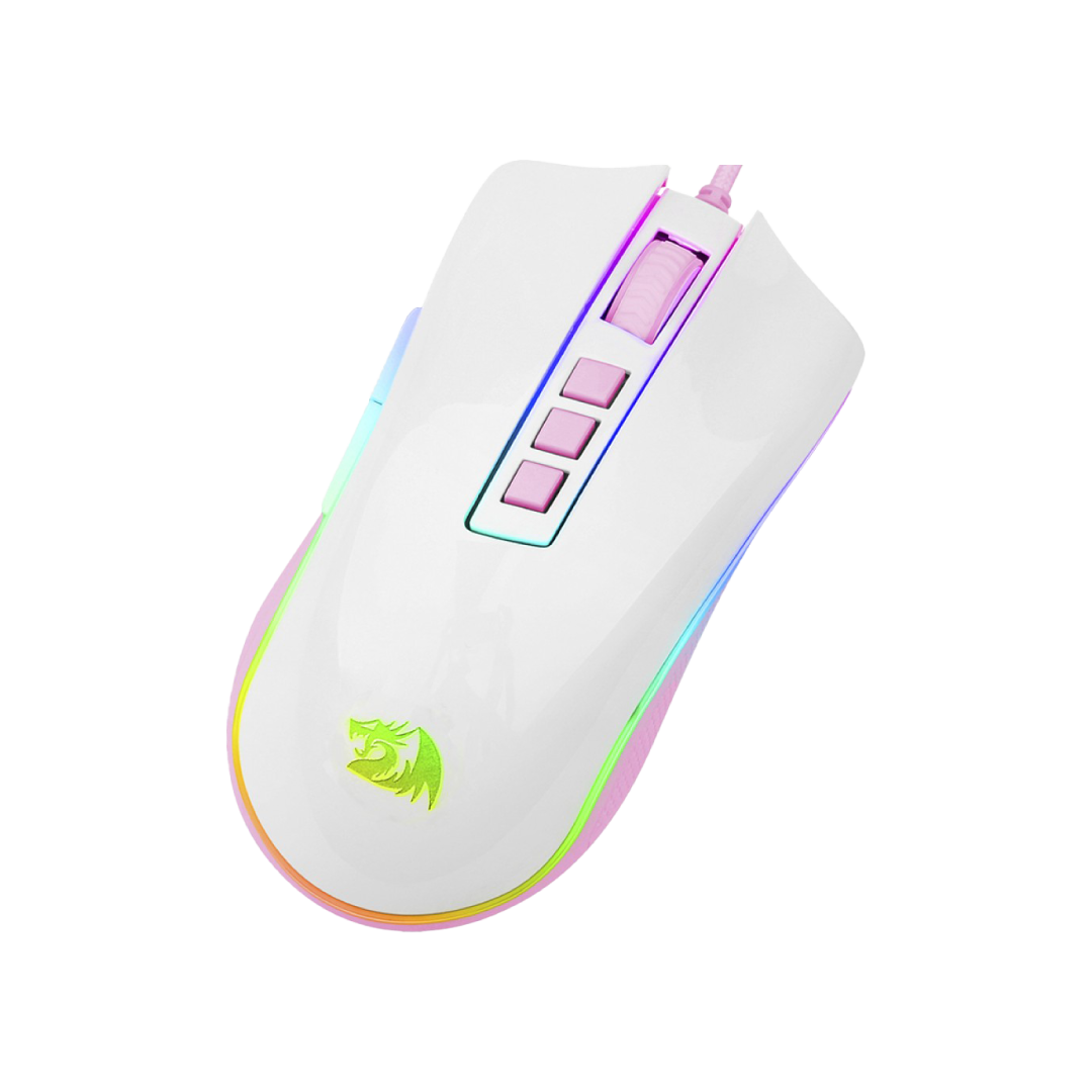 Redragon Cobra M711WP RGB Gaming Mouse – White/Pink (Lollipop Edition) 2