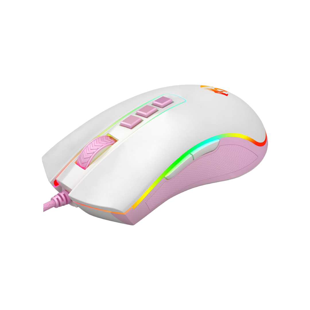 Redragon Cobra M711WP RGB Gaming Mouse – White/Pink (Lollipop Edition) 6