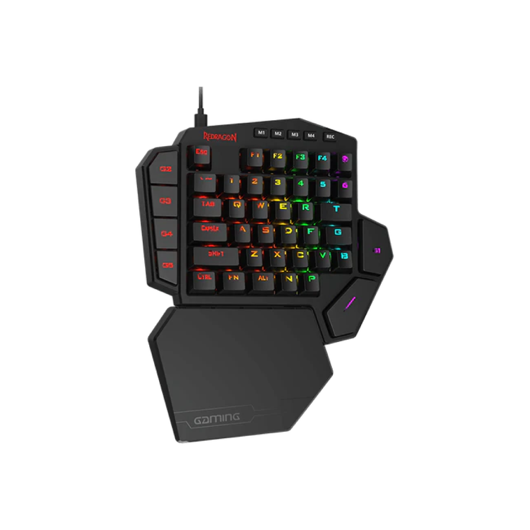 Redragon Diti K585RGB One-Handed Mechanical Gaming Keyboard – Black 1