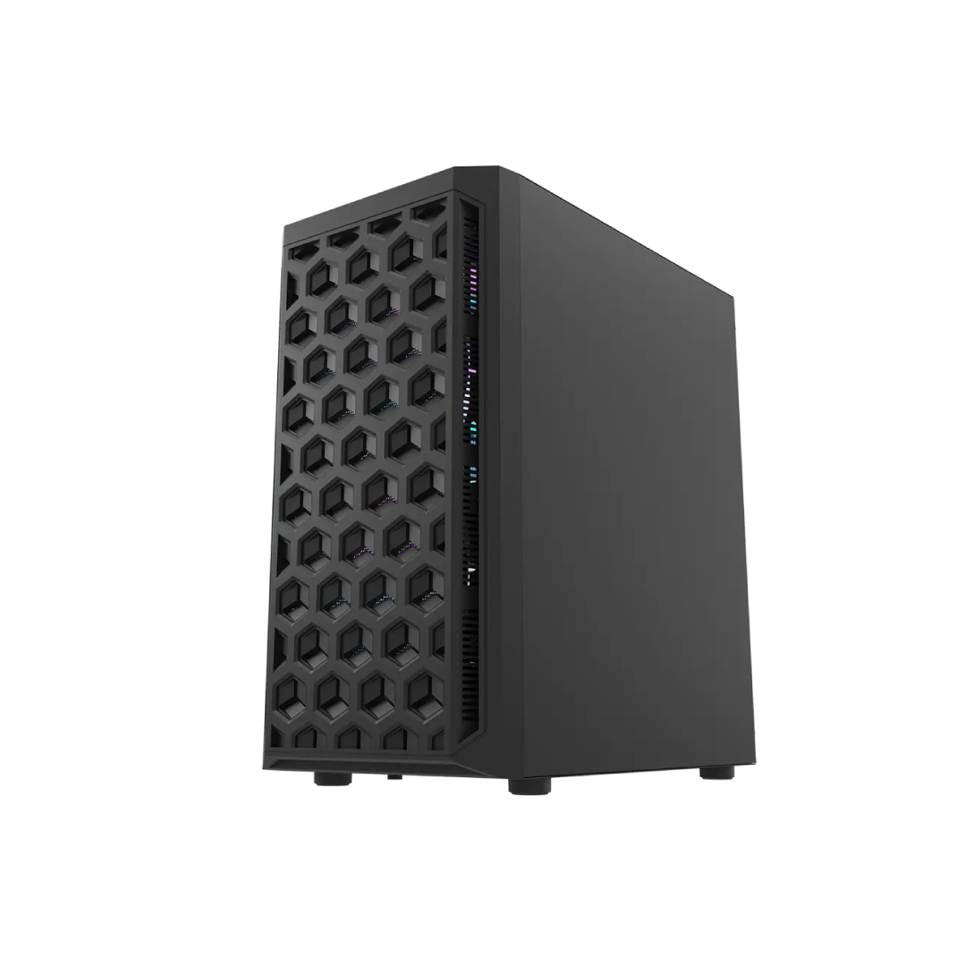 DarkFlash DK300M Black Micro‑ATX Gaming PC Case 1