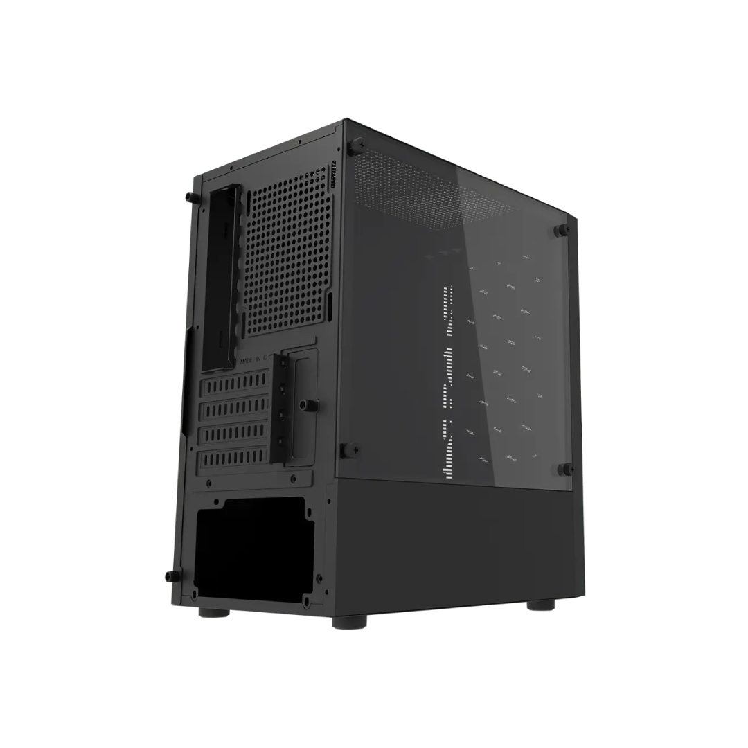 DarkFlash DK300M Black Micro‑ATX Gaming PC Case 3