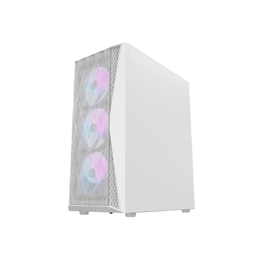 DarkFlash DK352 White Mid-Tower Gaming PC Case 1