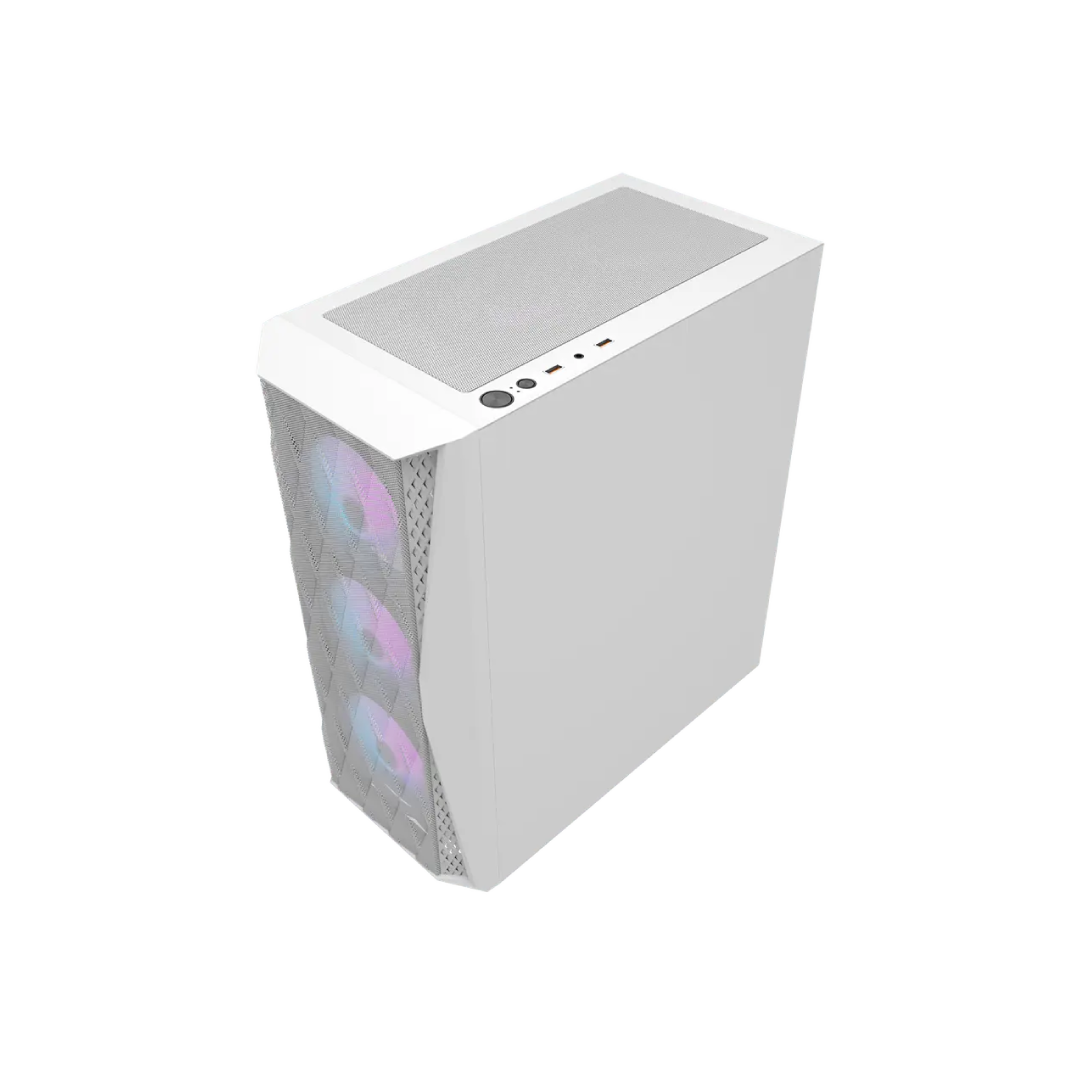 DarkFlash DK352 White Mid-Tower Gaming PC Case 2