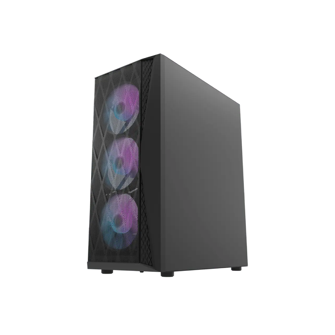 DarkFlash DK352 Black Mid-Tower Gaming PC Case 1