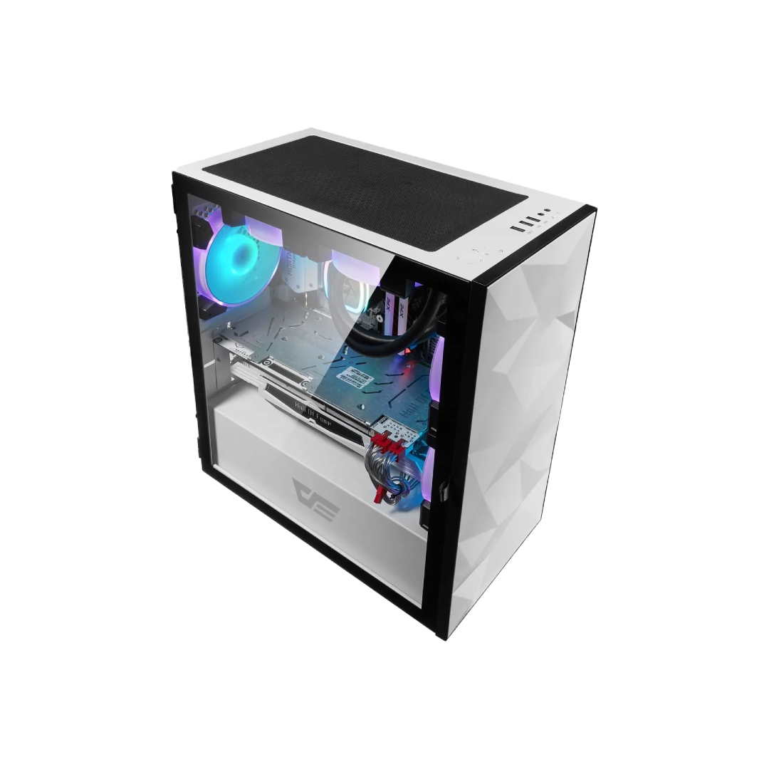 DarkFlash DLM21 White Gaming PC Case 1