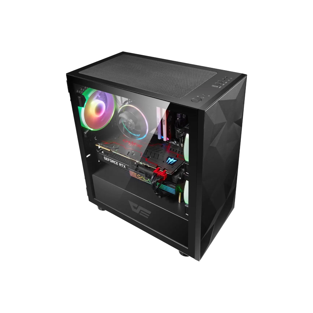 DarkFlash DLM21 Black Gaming PC Case 1