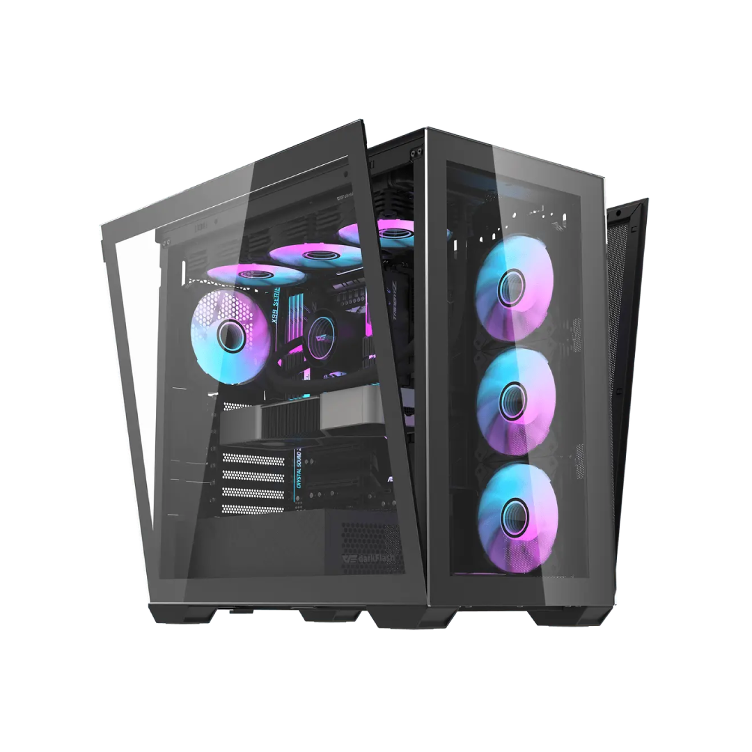 DarkFlash DLX4000 Black Full‑Tower Gaming PC Case 1