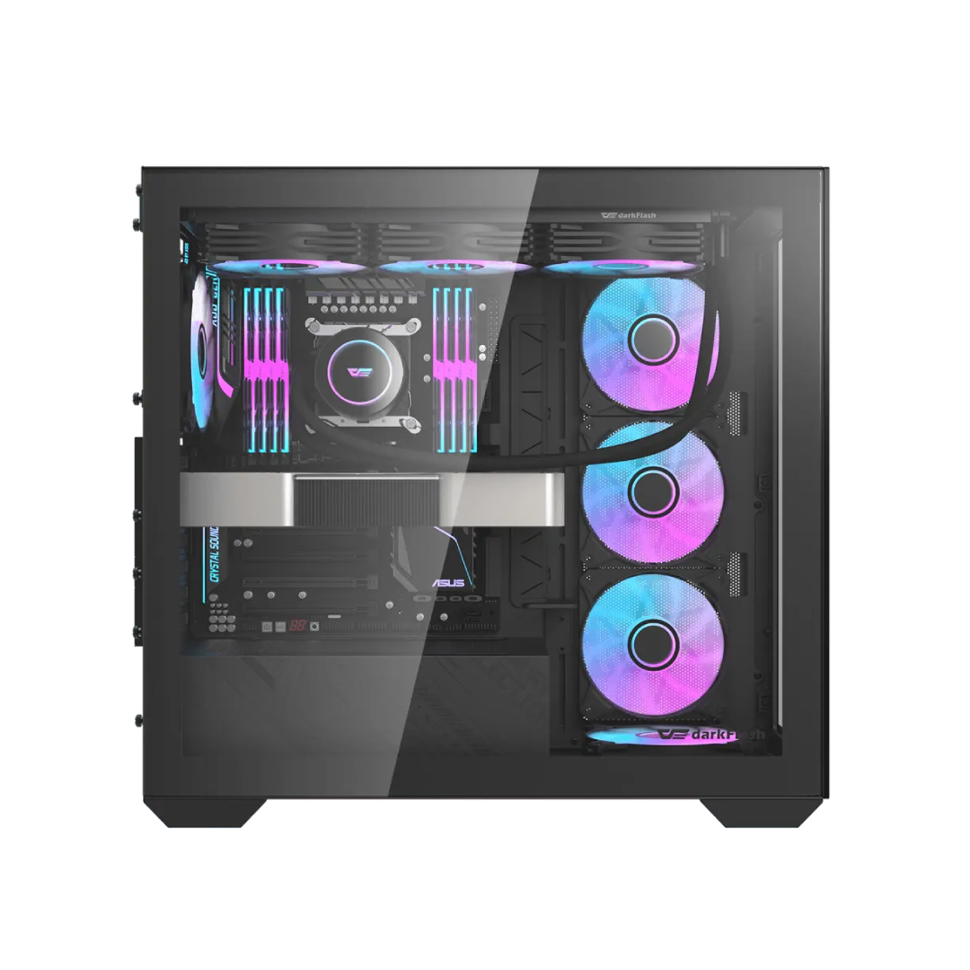 DarkFlash DLX4000 Black Full‑Tower Gaming PC Case 2