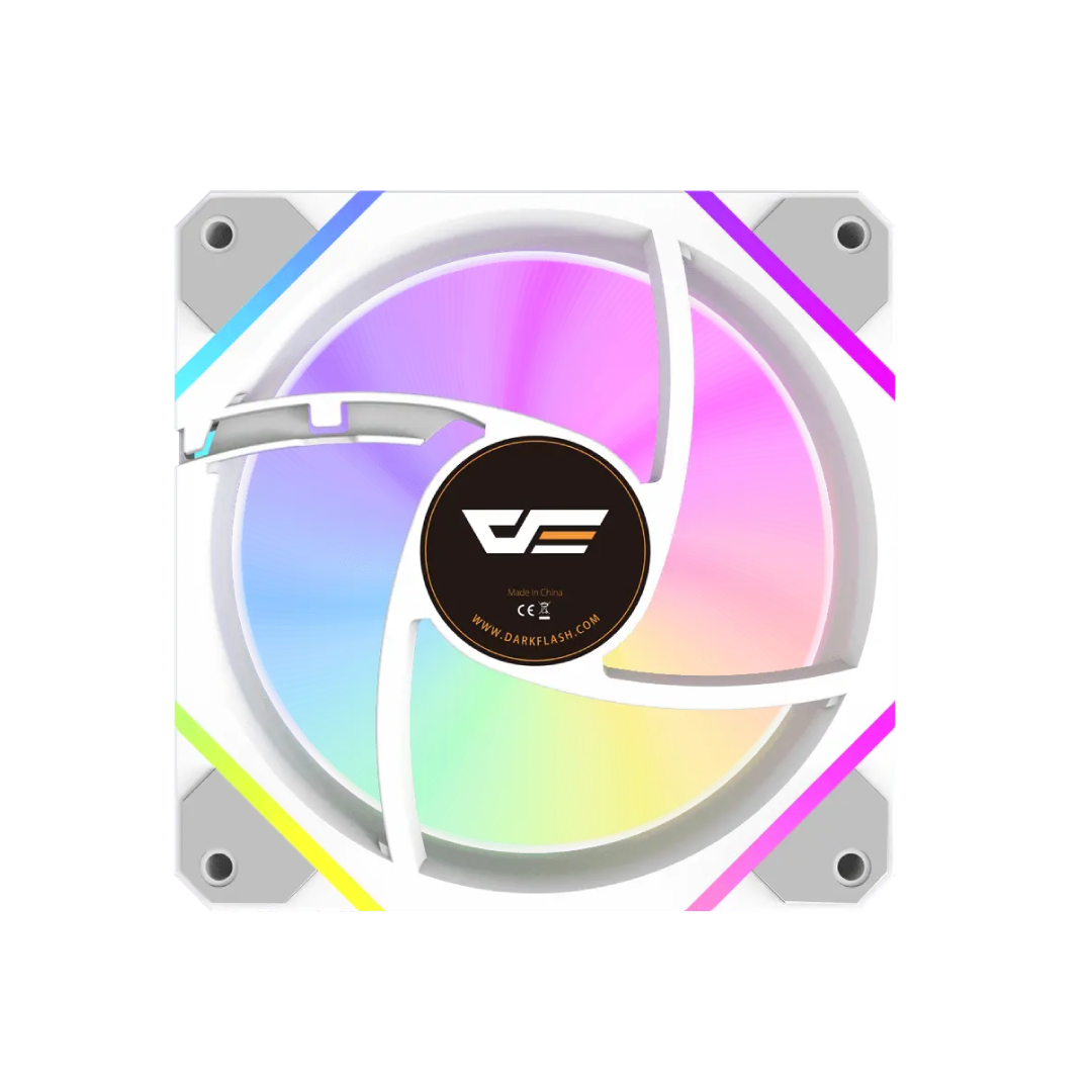 DarkFlash DM12F ARGB Cooling Fan – White 1