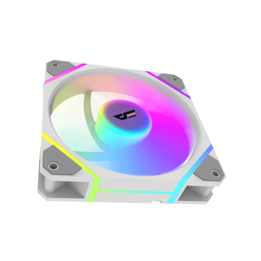 DarkFlash DM12F ARGB Cooling Fan – White 4