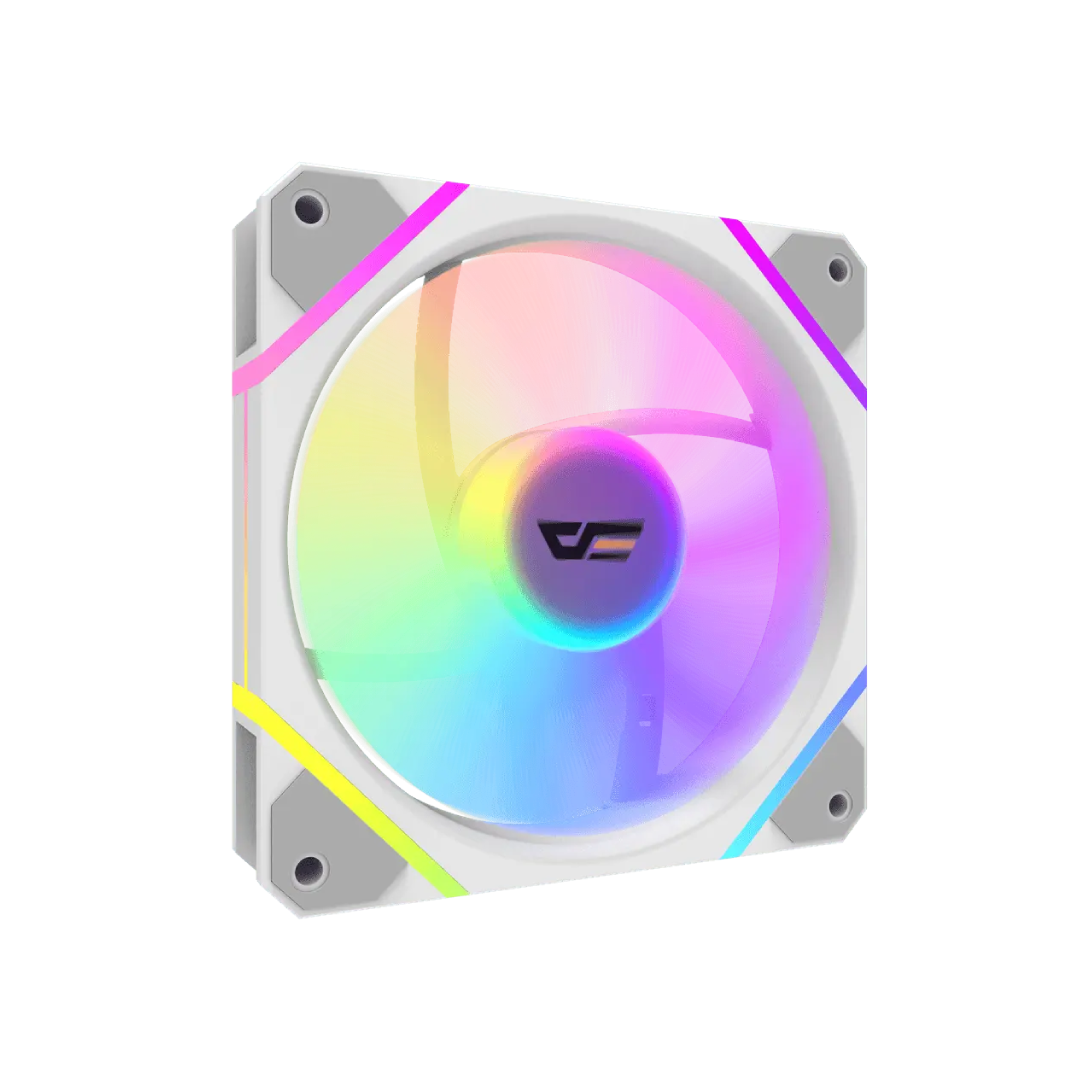 DarkFlash DM12F ARGB Cooling Fan – White 5