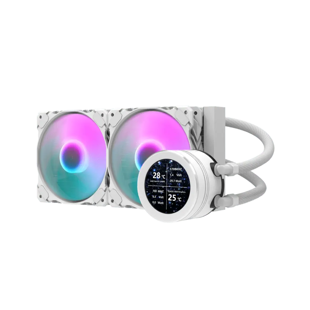 DarkFlash Nebula DN240S White ARGB 240mm All‑in‑One Liquid CPU Cooler