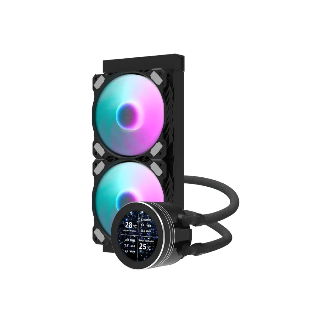 DarkFlash Nebula DN240S Black ARGB 240mm All‑in‑One Liquid CPU Cooler 2