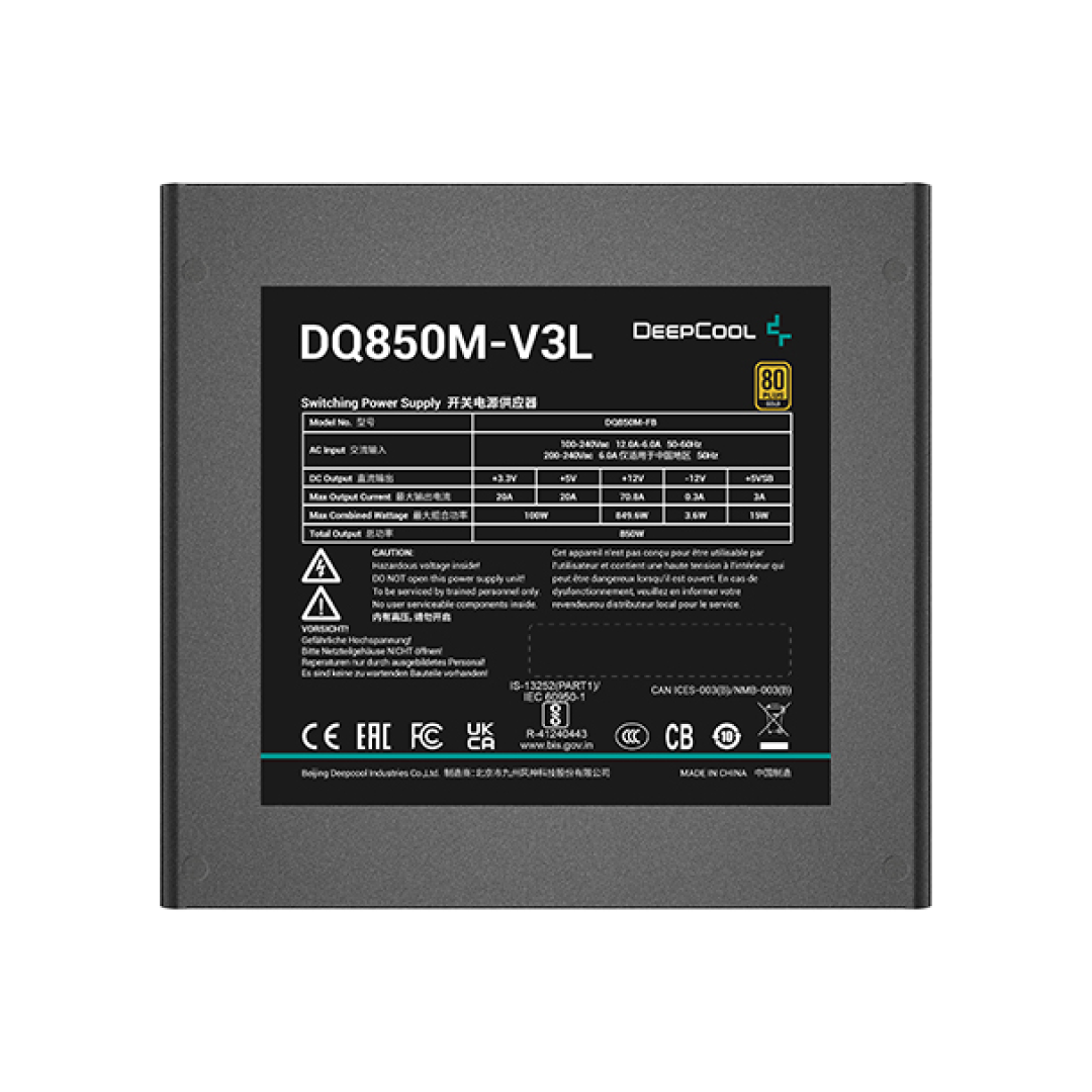 DeepCool DQ850M‑V3L Power Supply Unit (PSU) 1