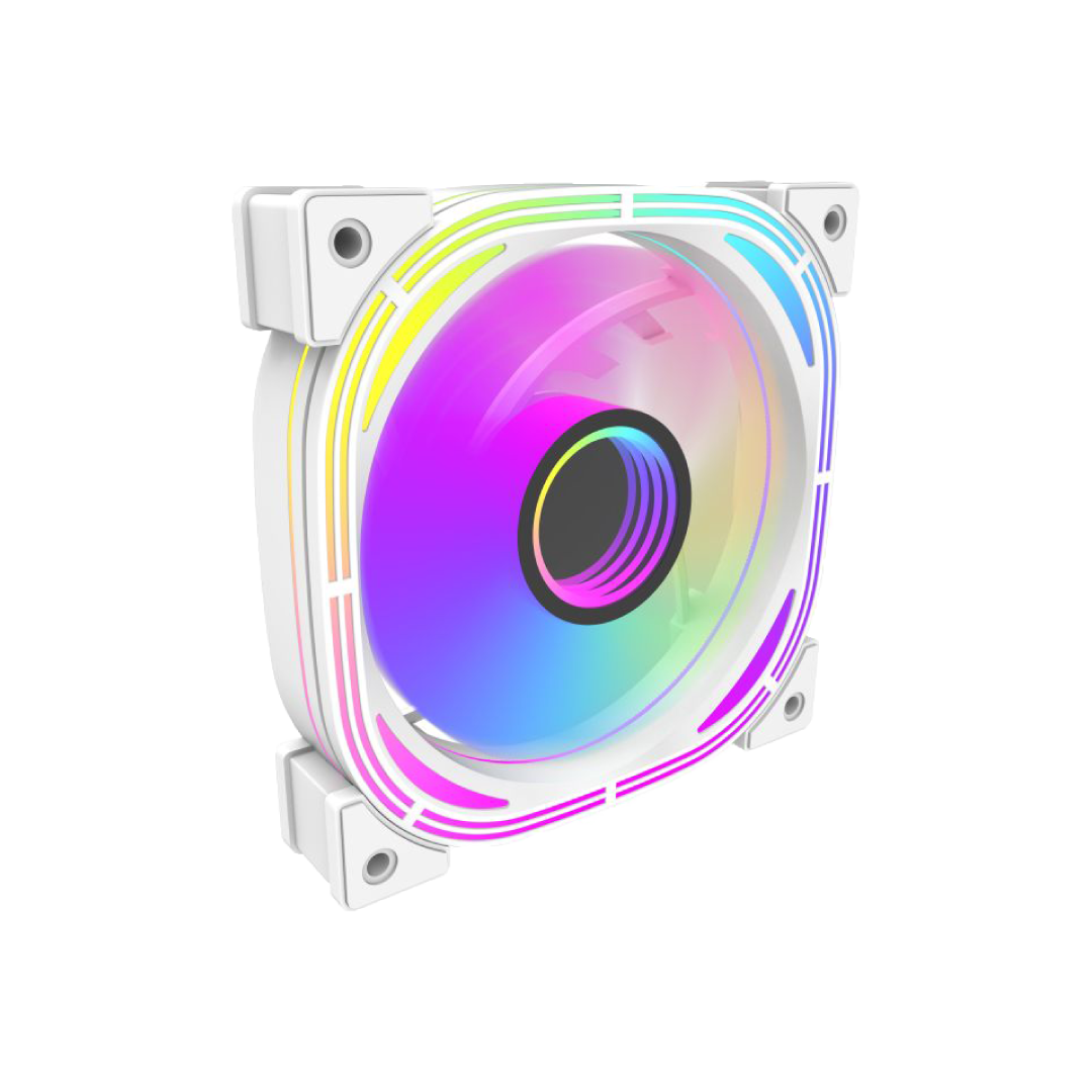 DarkFlash INF24T White PWM A‑RGB 120mm Case Fans 2