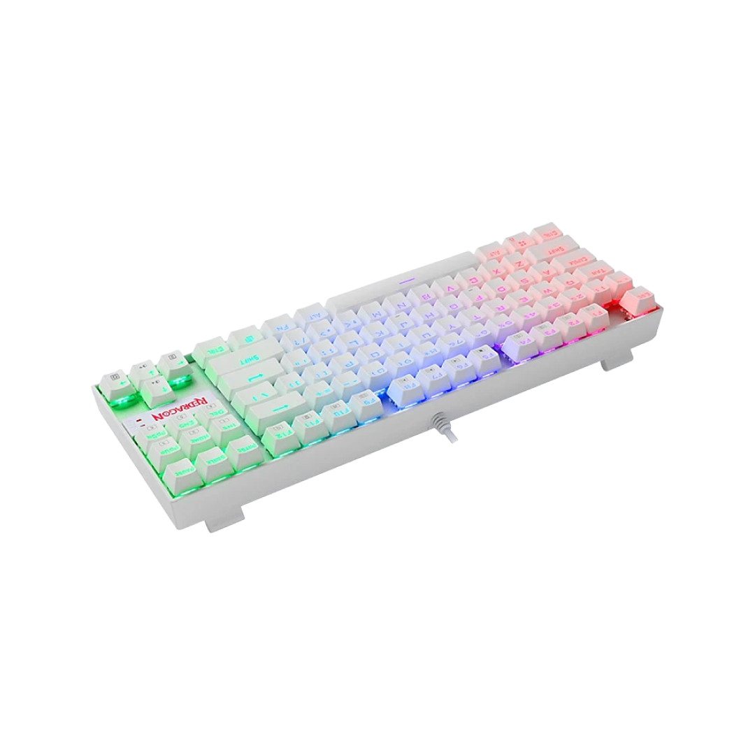 Redragon Kumara White K552W-RGB Mechanical Gaming Keyboard – Red Switch RGB TKL White (SKU: K552W-RGB) 2