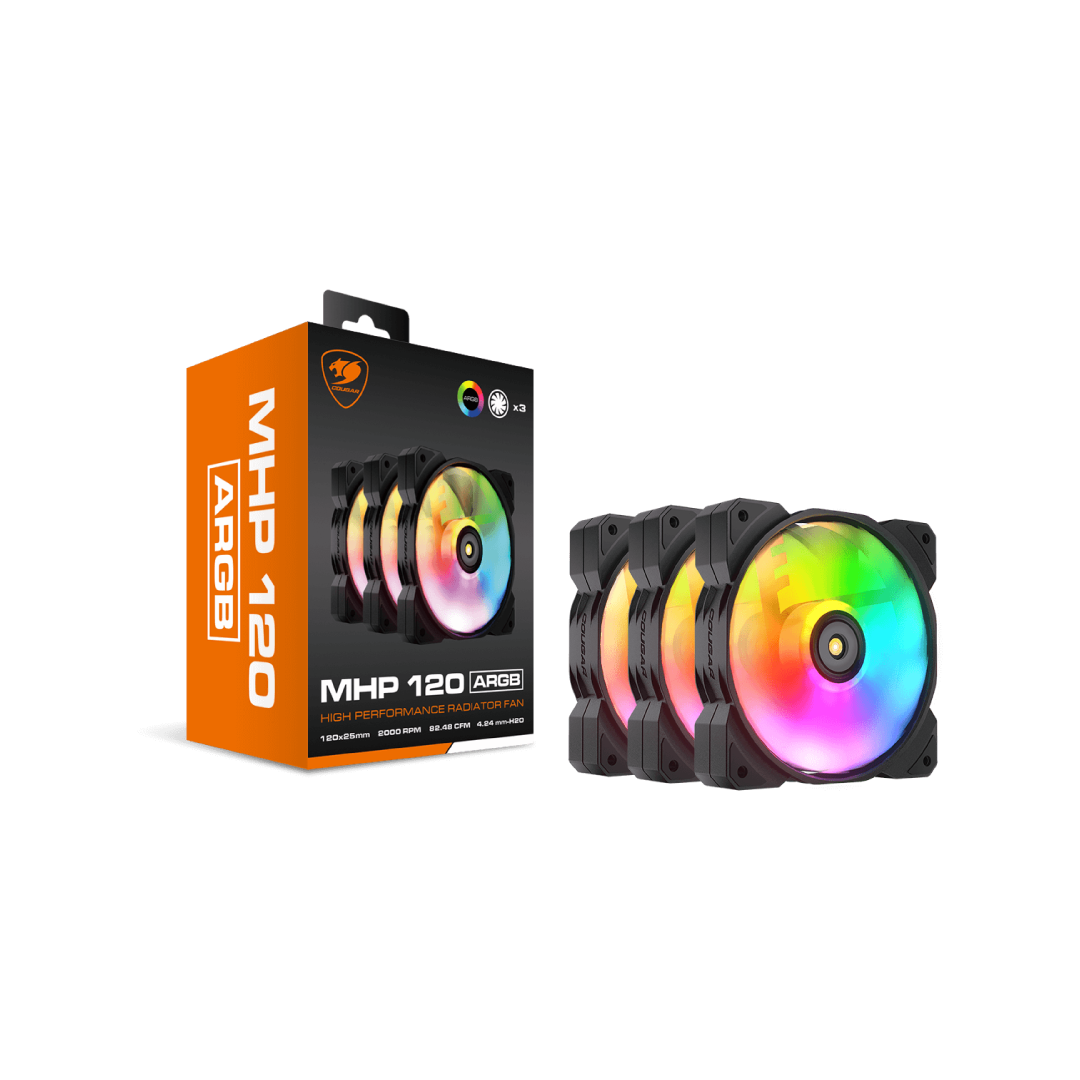Cougar MHP 120 ARGB Black – RGB PWM Cooling Fan