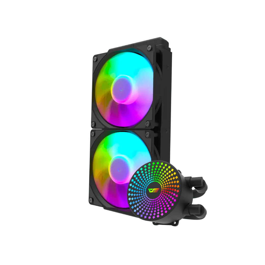 DarkFlash Radiant DC240 Black ARGB 240mm All‑in‑One Liquid CPU Cooler 1