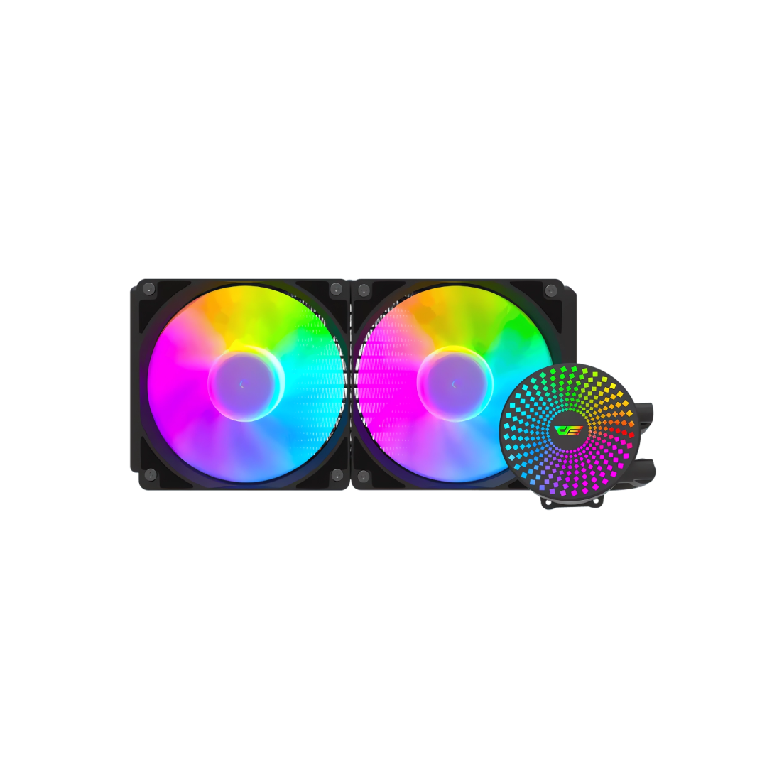 DarkFlash Radiant DC240 Black ARGB 240mm All‑in‑One Liquid CPU Cooler 2