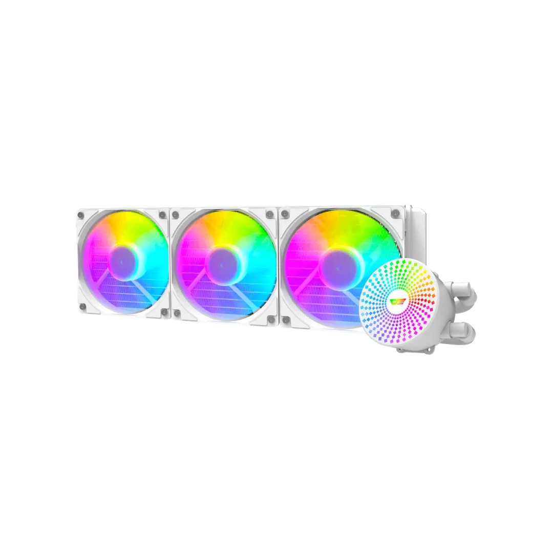 DarkFlash Radiant DC360 White ARGB 360mm All‑in‑One Liquid CPU Cooler 1