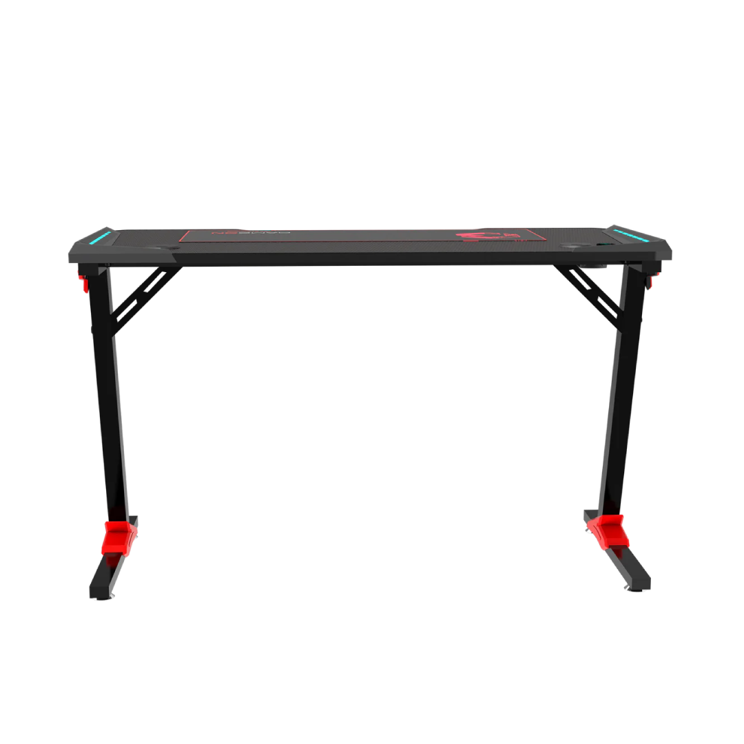 Gameon GO-RAPTORII RGB Gaming Desk (Z-Shape, 140×60×72cm) with Full Accessories Set 2