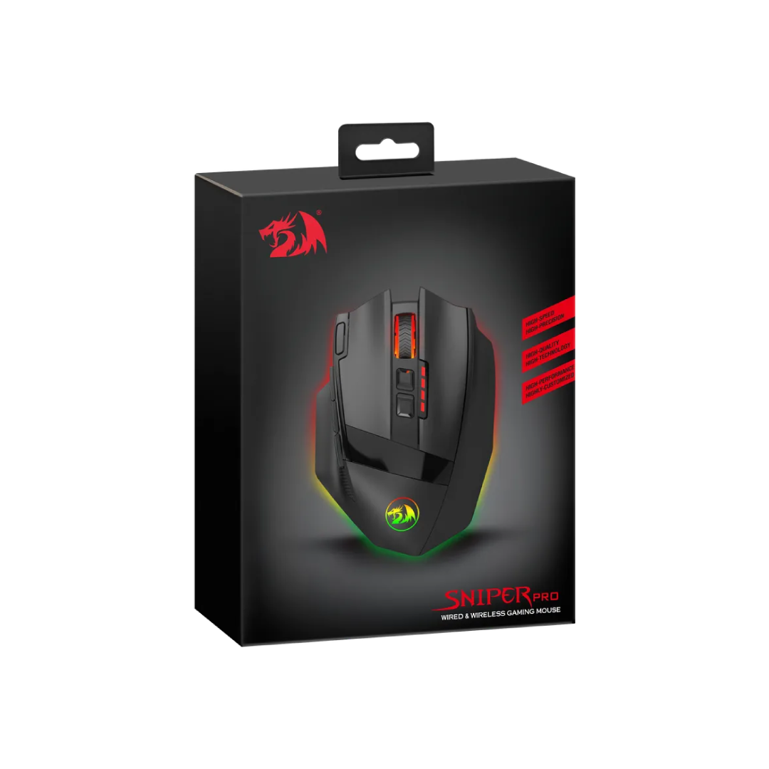 Redragon Sniper Pro M801P-RGB – Wireless RGB Gaming Mouse (SKU: M801P-RGB) 1