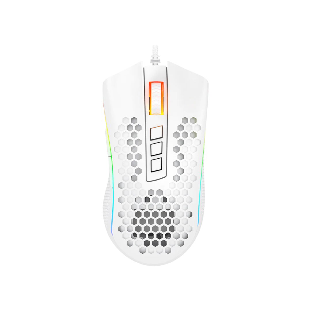 Redragon Storm Elite White M988W-RGB – Lightweight RGB Gaming Mouse (SKU: M988W-RGB)