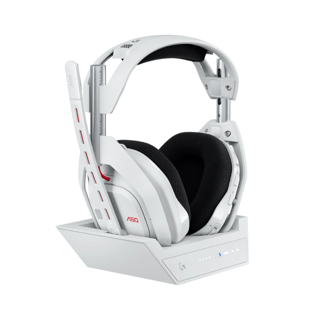 Logitech ASTRO A50 White LIGHTSPEED Wireless Gaming Headset + Base Station – 939‑002230
