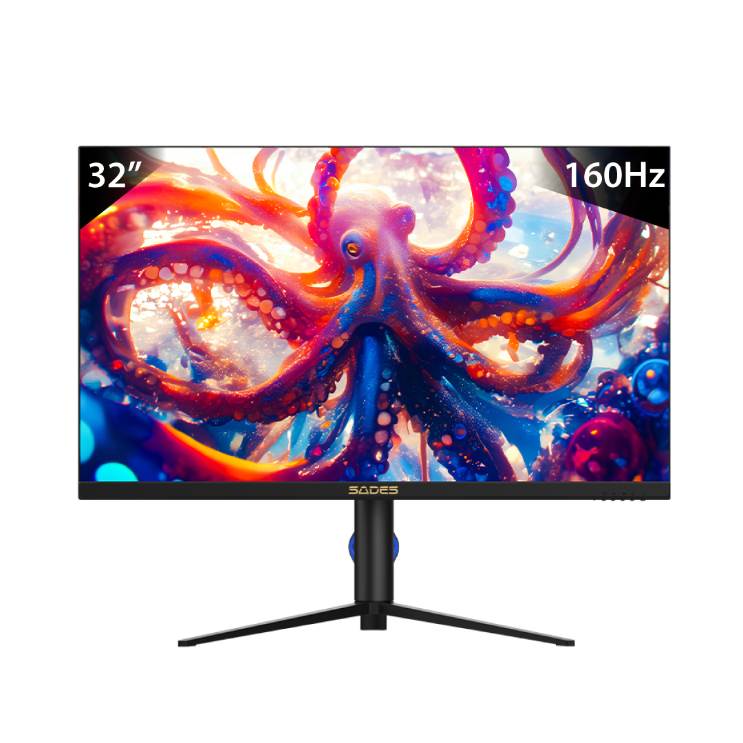 SADES BR-Octopus 32” UHD Gaming Monitor – 160Hz / 0.5ms / IPS / G-Sync & FreeSync / HDMI 2.1