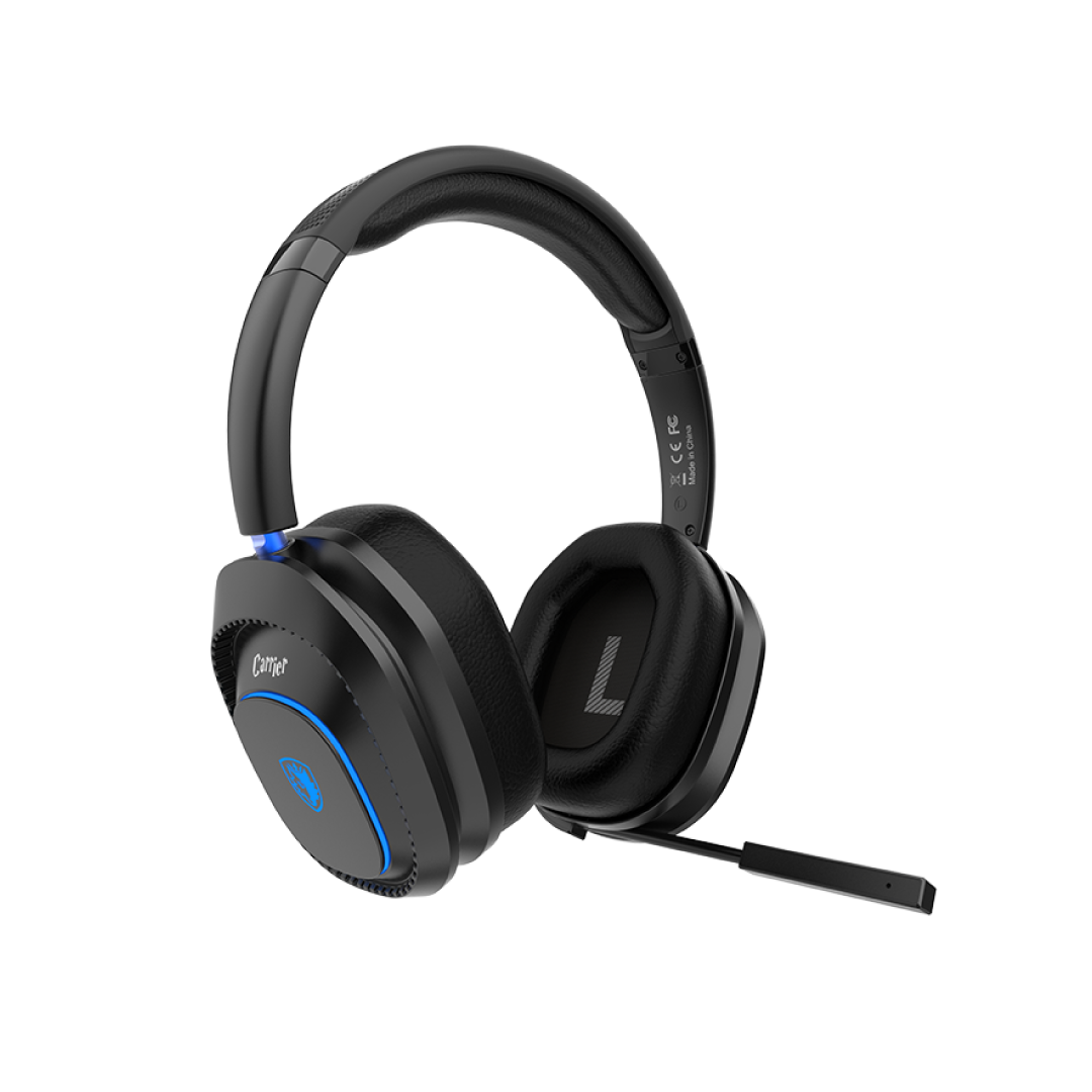 SADES Carrier SA-203 Wireless Gaming Headset – 2.4GHz / Bluetooth 5.0 / 3.5mm / 40ms Low Latency / RGB Lighting