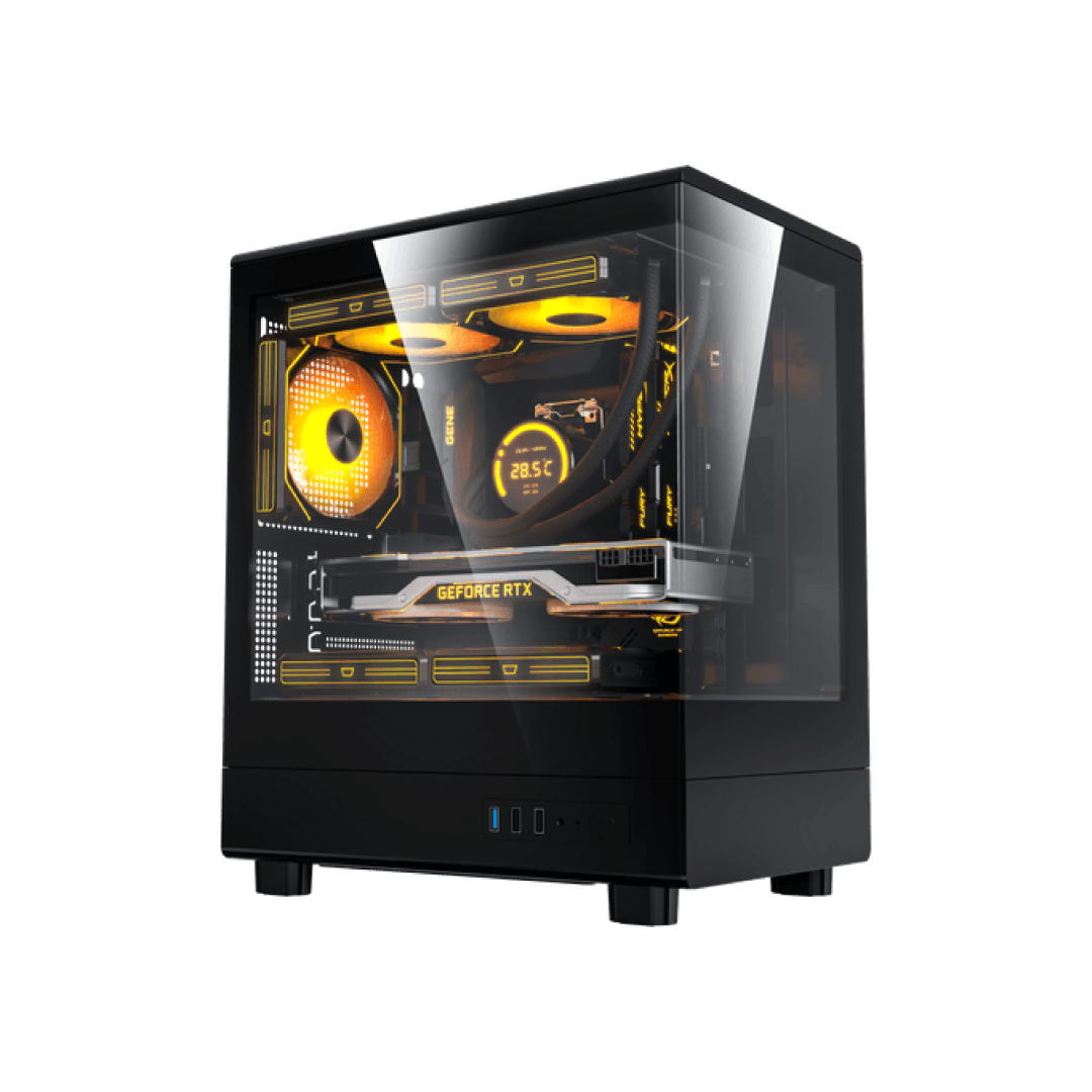 DarkFlash DB330M BLACK Gaming PC Case