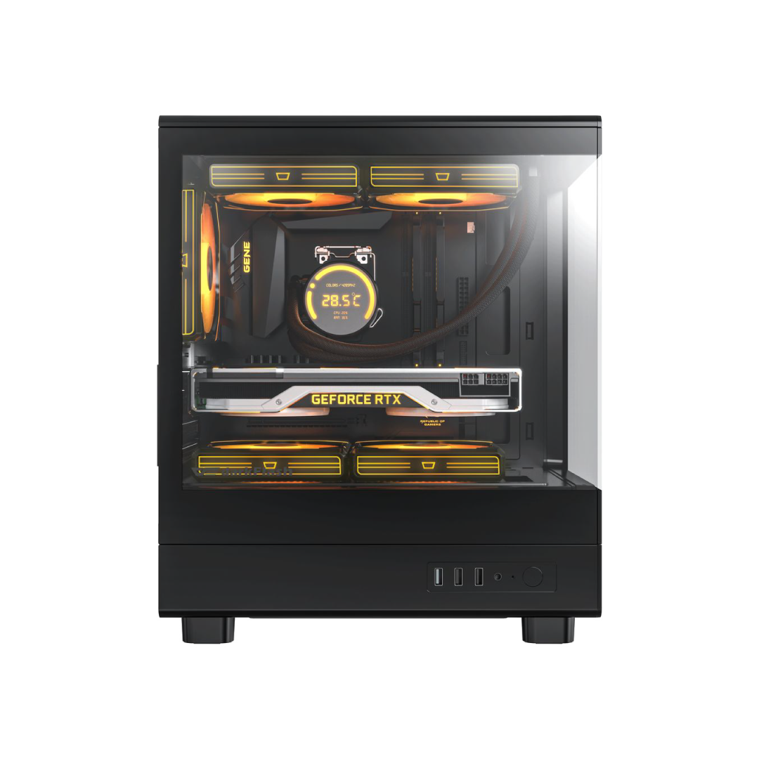 DarkFlash DB330M BLACK Gaming PC Case 2