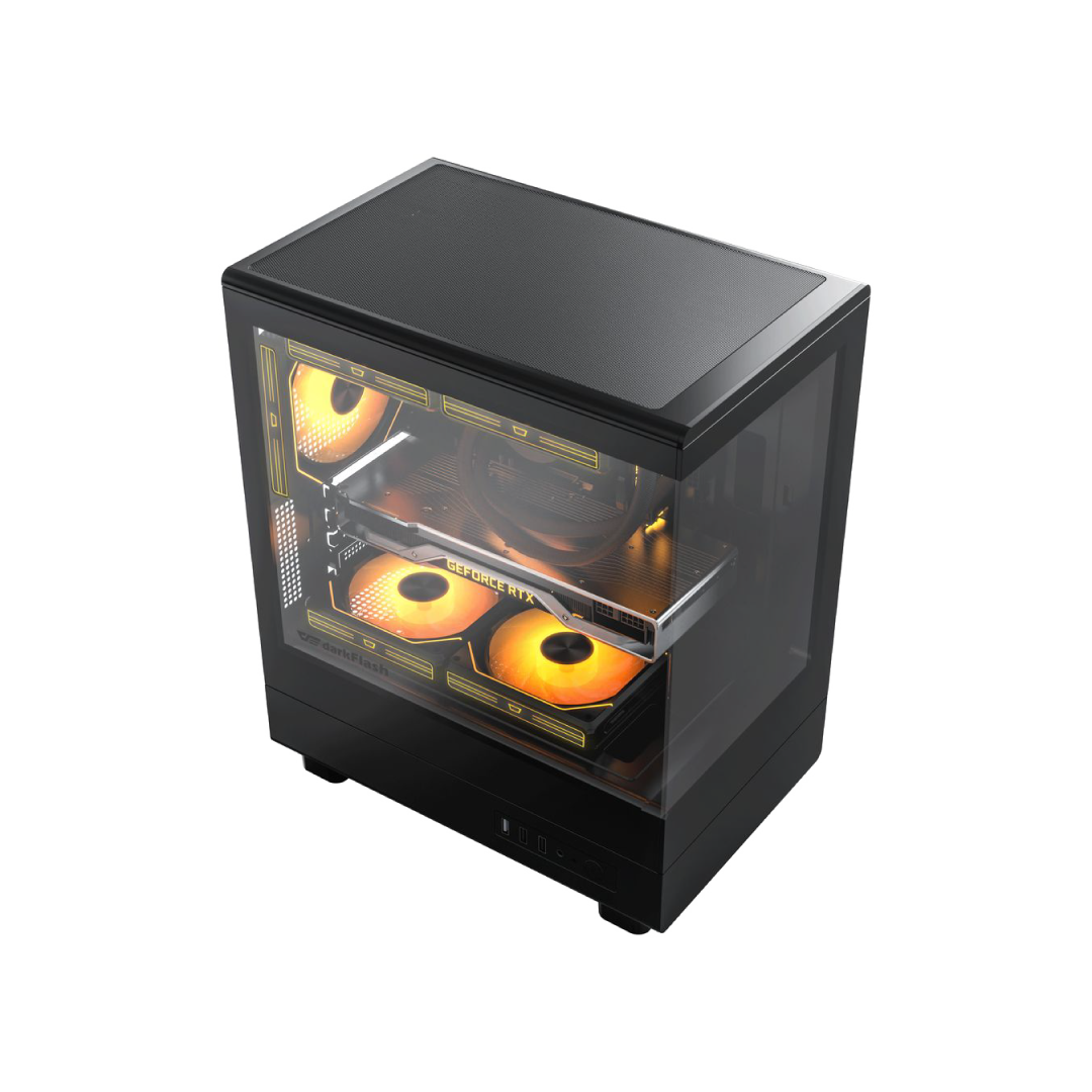 DarkFlash DB330M BLACK Gaming PC Case 3