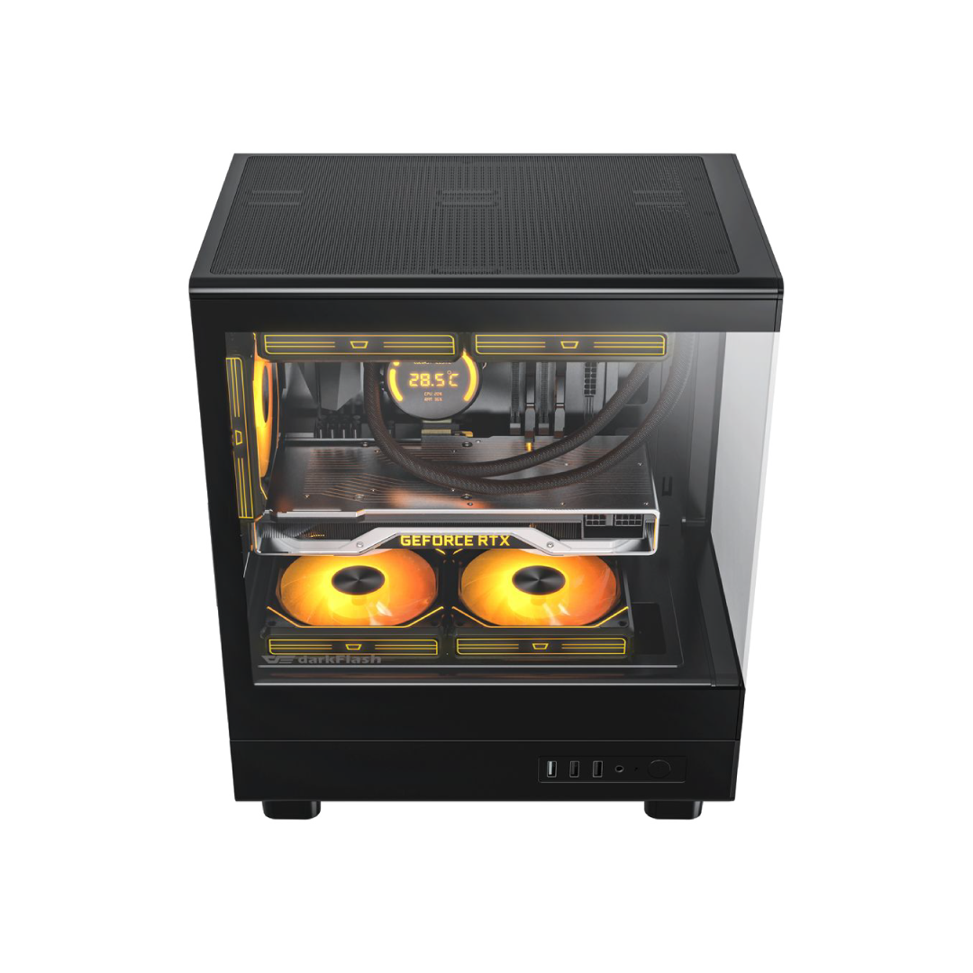 DarkFlash DB330M BLACK Gaming PC Case 4