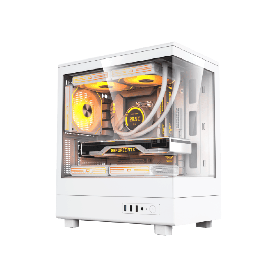 DarkFlash DB330M White Gaming PC Case