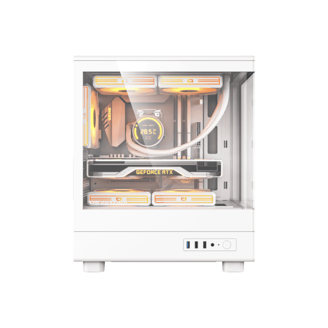 DarkFlash DB330M White Gaming PC Case 3