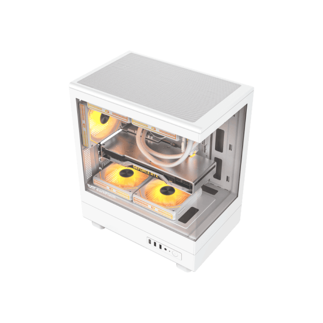 DarkFlash DB330M White Gaming PC Case 5