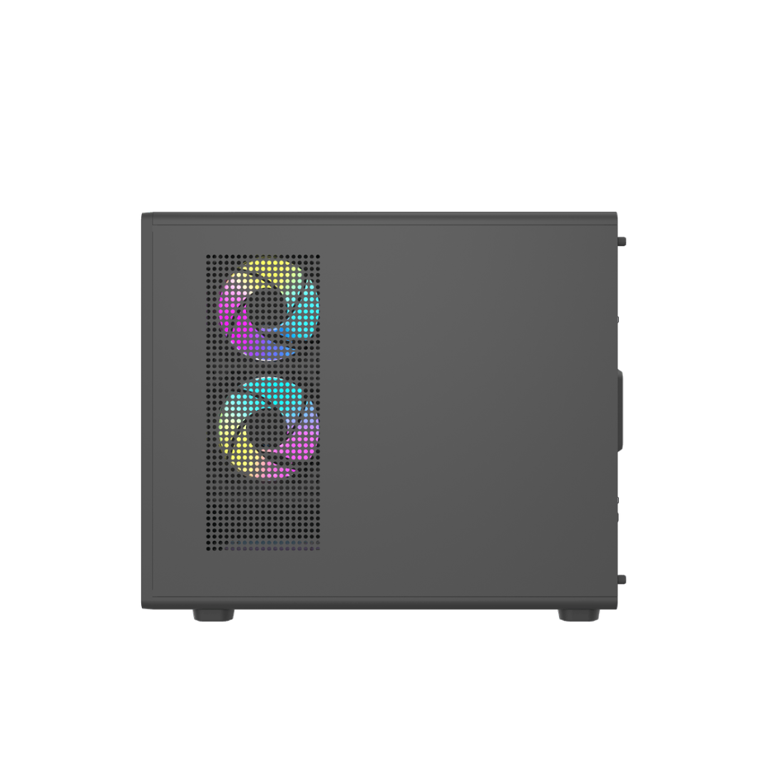 DarkFlash DB460M Black Mid‑Tower Gaming PC Case 4